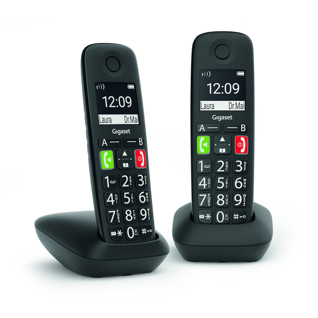 Gigaset E290 Duo Huistelefoon Zwart