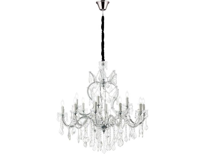 Briamond Pendellampe Theresa silber Stahl/ K9 Kristall B 98 cm