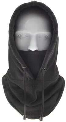 Inspired Finds Unisex Winter Fleece Balaclava Face Mask And Neck Warmer Hooded Cap black Vent