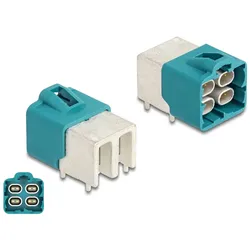 DELOCK HDMTD quad Stecker gewinkelt für PCB