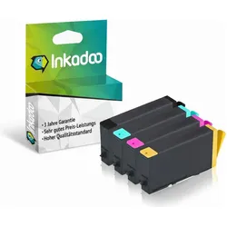 Inkadoo, Druckerpatrone, Multipack kompatibel zu Canon 2364C001 / PFI110 enthält 4x Tintenpatrone