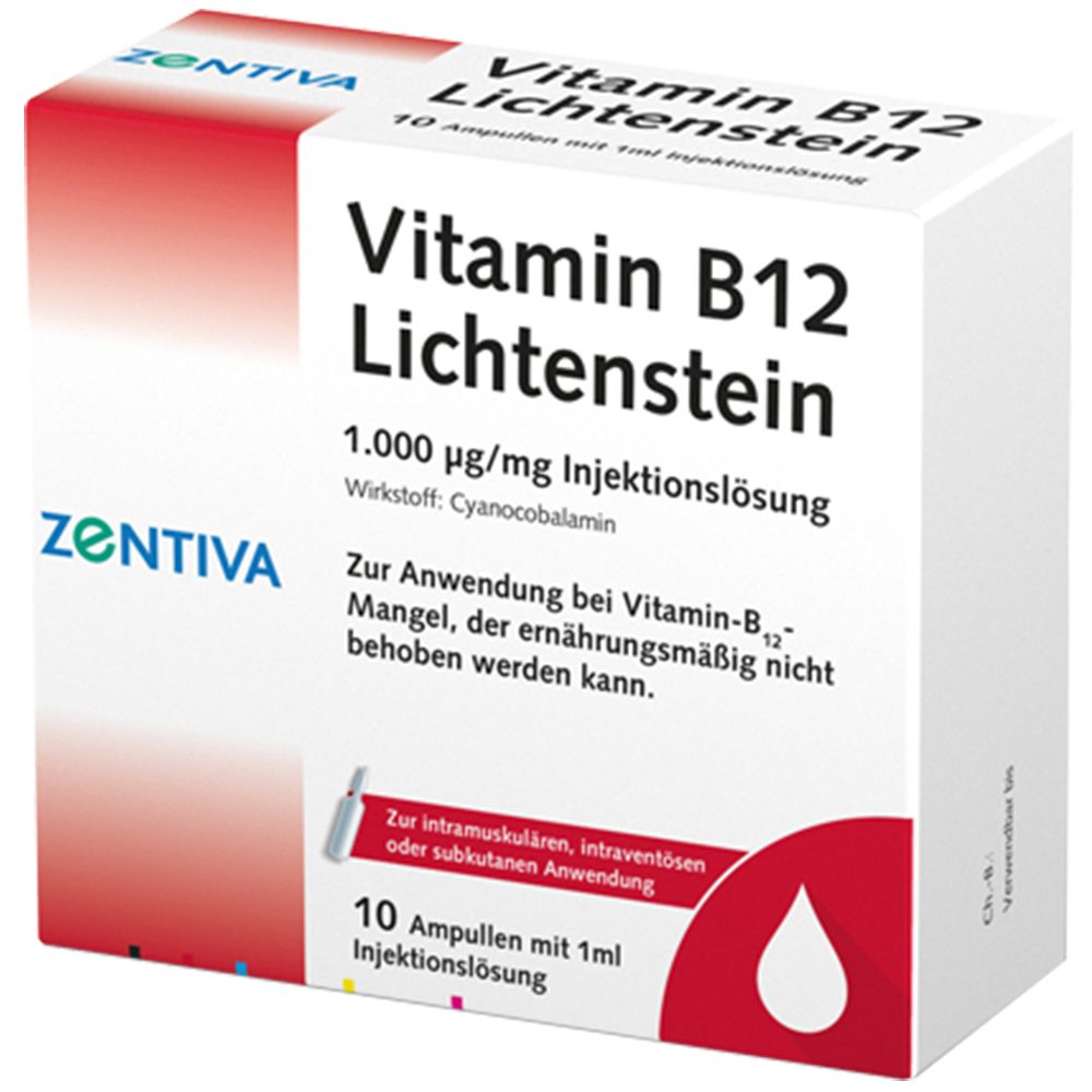 Vitamin B12 1.000 µg Lichtenstein Ampullen 10x1 ml