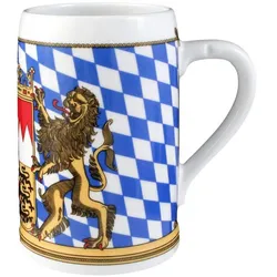 BIERKRUG OHNE DECKEL Compact Bayern bunt 0,75 l