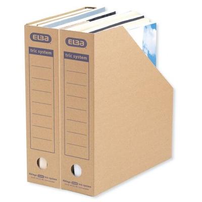 ELBA Tric Wellpappe Stehsammler Braun 12 Stück