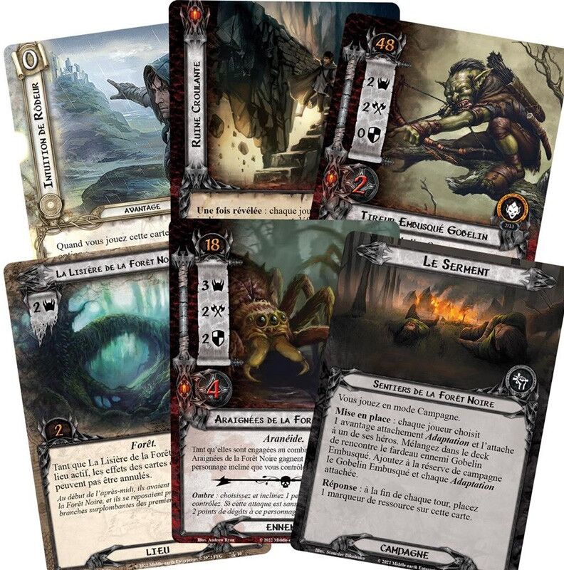 Fantasy Flight Games SdA JCE : Ténèbres de la Forêt Noire (Scénario)