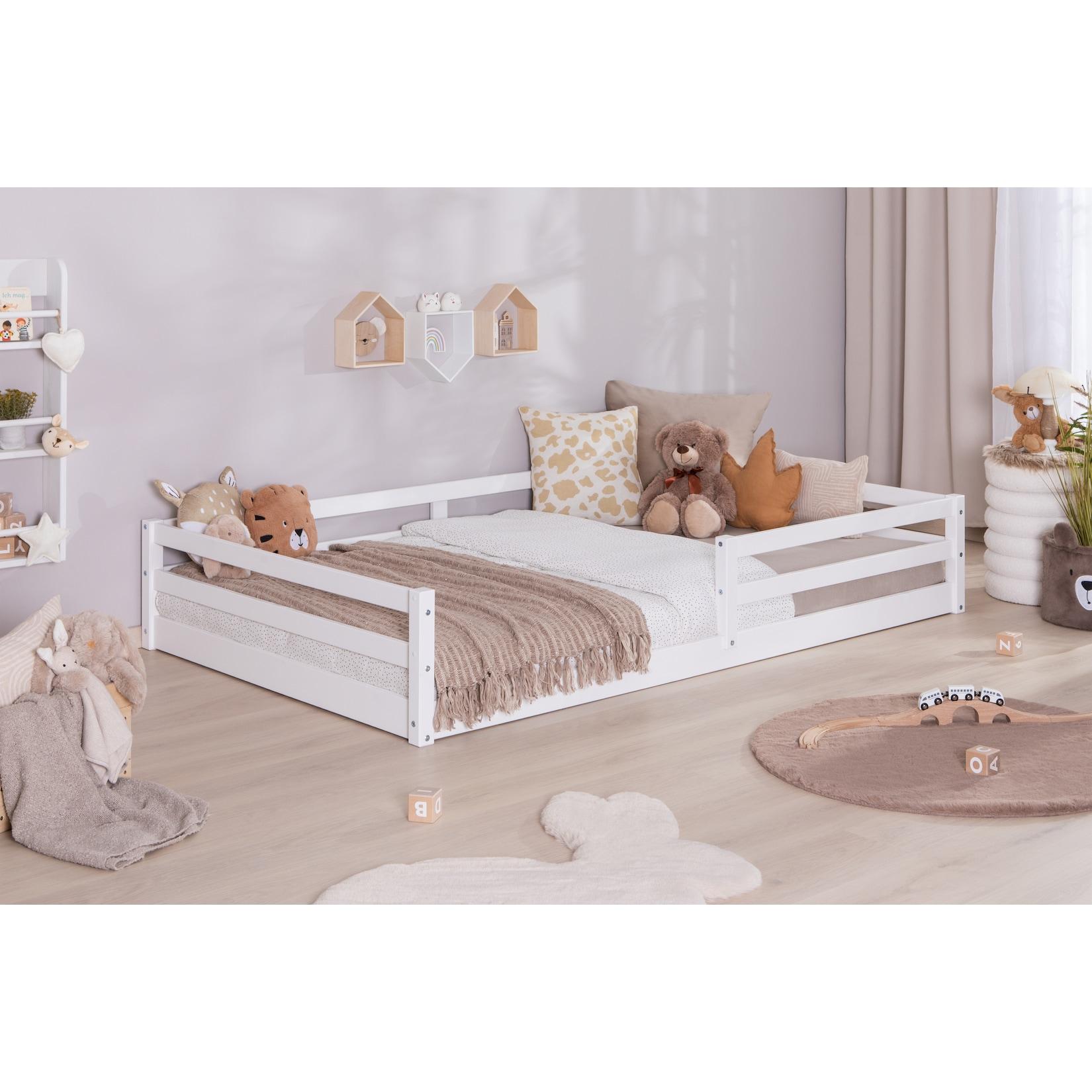TiCAA Bodenbett „Neo“, Kinderbett, Jugendbett, Schlafzimmer, Kinderzimmer