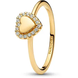 Pandora 163801C01 Damenring Herz Goldfarben, 60/19,1