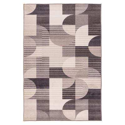 Teppich KAYOOM "Bluster 425", beige (taupe), B:120cm H:7mm L:170cm, Polyester, Teppiche, Teppich, Kurzflor, Wohnzimmer