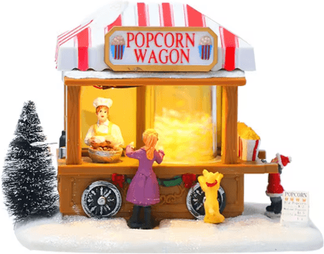 Inspire Picks LED Christmas Village House Lighted Musical Holiday Tabletop Decoration style B