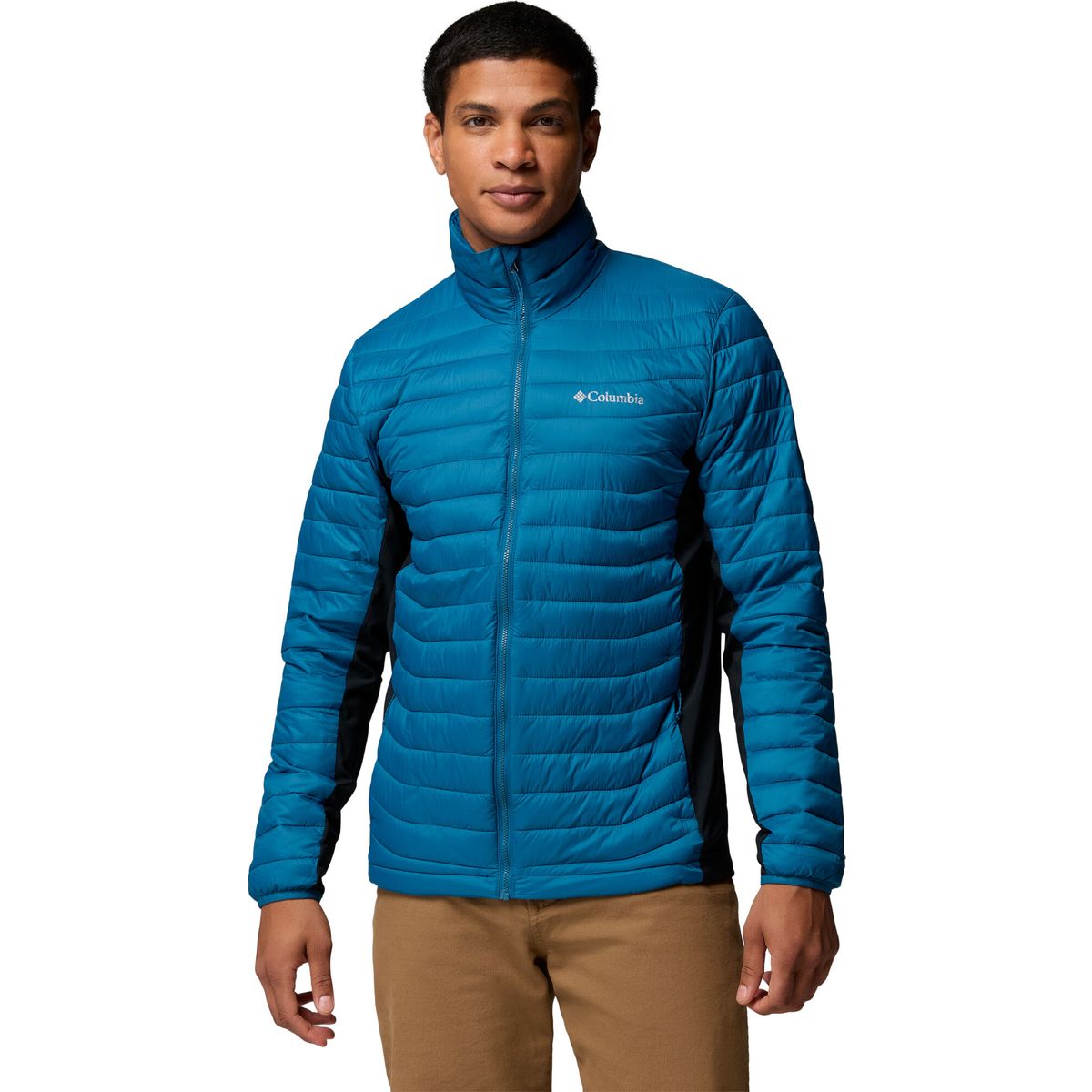 Columbia Men's Powder Pass Hybrid Puffer Jacket phoenix blue, black (442) S 213414-2134141-442-S