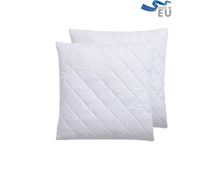 Kopfkissen GOODPRODUCT Microlux Kopfkissen 40x80 cm, 80x80 cm , weiss (weiß), B:80cm L:80cm, Bezug: 100% Polyester. Füllung: 100% Polyester, Kopfkissen, Kopfkissen, Kissen im Spar-Set