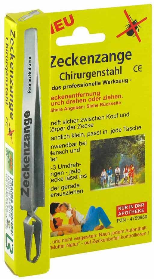 Zeckenzange Chirurgenstahl 1stk