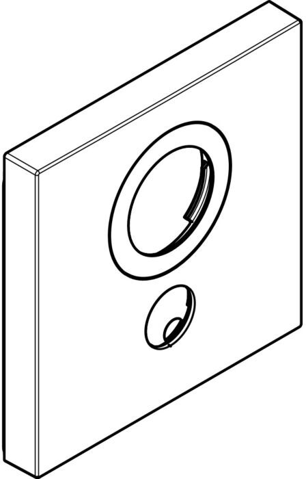 Hansgrohe Rosette 155 x 155 mm TH UP 92392000 ShowerSelect 1 Verbr. Chr