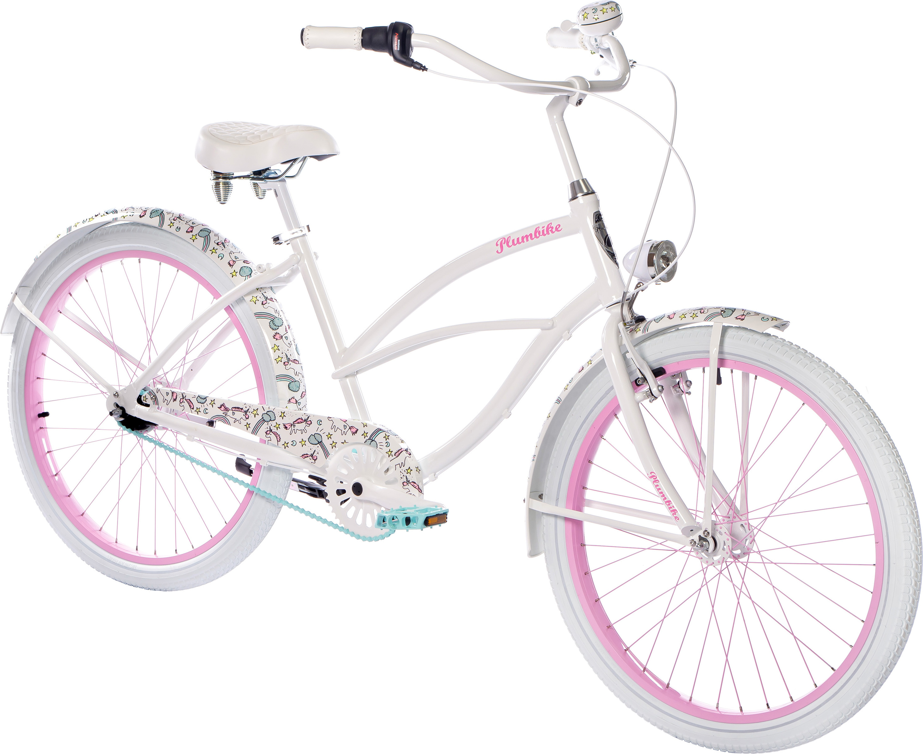 Plumbike La Donna Stadtfahrrad Damen 26" 7-Gang - Weiß