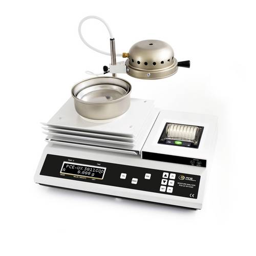 PCE Instruments Feuchtebestimmerwaage PCE-UX 3011GQD |Verascher |Wägebereich 200g |Heiztemperatur 600°C |Drucker