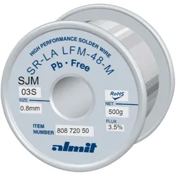 Almit Lötdraht, SR-LA SJM-03-S, 0,8 mm, 500 g, Lötgerät Zubehör