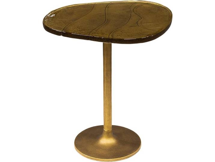 KAWOLA Beistelltisch DARI M Glas gold