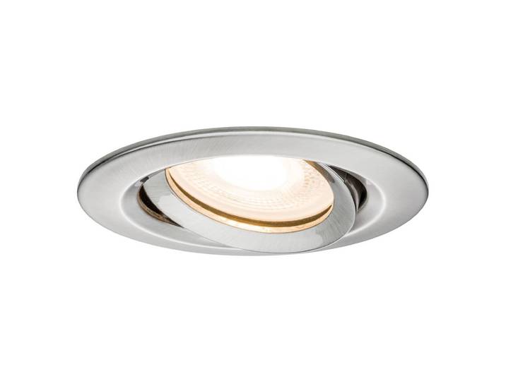Spot encastrable Nova Ø 9cm Argenté/Fer Matériau : Métal Surface en métal : Brossé Type de métal : Aluminium