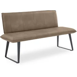 Sitzbank SOLO (BHT 160x92x67 cm) - Bezug: Leder - BHT 160x92x67 cm