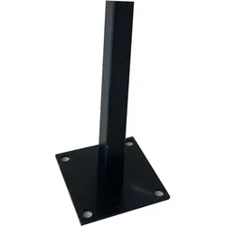 GreenYard WPC-Sichtschutzzaun CORTEZA - 1x Aufschraubhülse aus Edelstahl - Schwarz