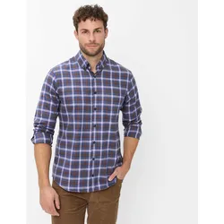 Brax Herren Karohemd Style DANIEL mauve, helles lila, Gr. M