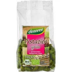 dennree Grüne Pistazien geschält, ungeröstet, ungesalzen bio