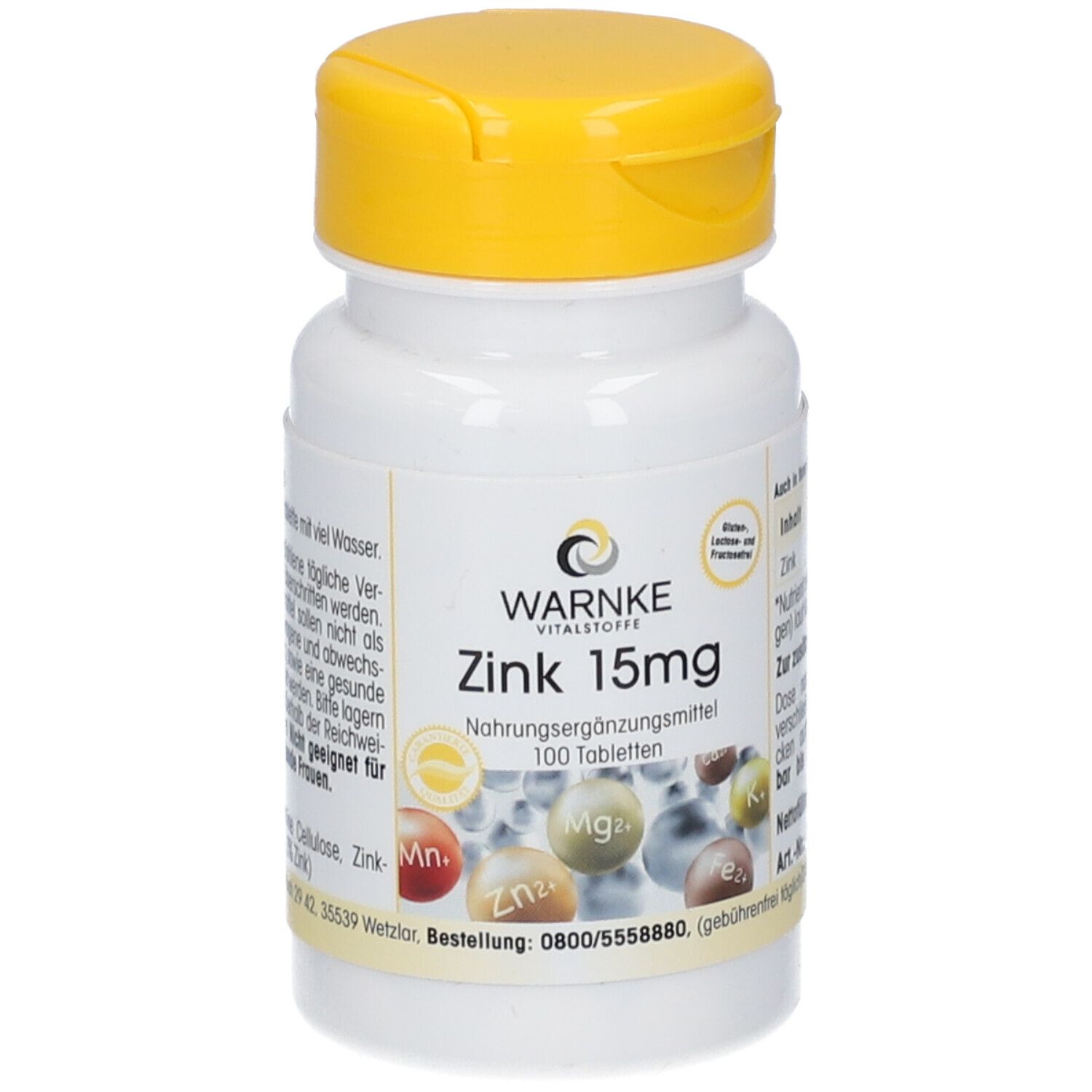 Zink 15 mg Tabletten 100 St Compretten