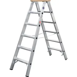 ILLER-LEITER Stufenstehleiter beidseit. 51706