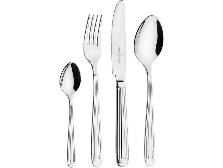 Besteck-Set Marina , silber (edelstahlfarben), 24 Stk., Edelstahl 18/10, PICARD & WIELPÜTZ SOLINGEN, Essbesteck-Sets, Besteck-Set, inkl. Klappetui
