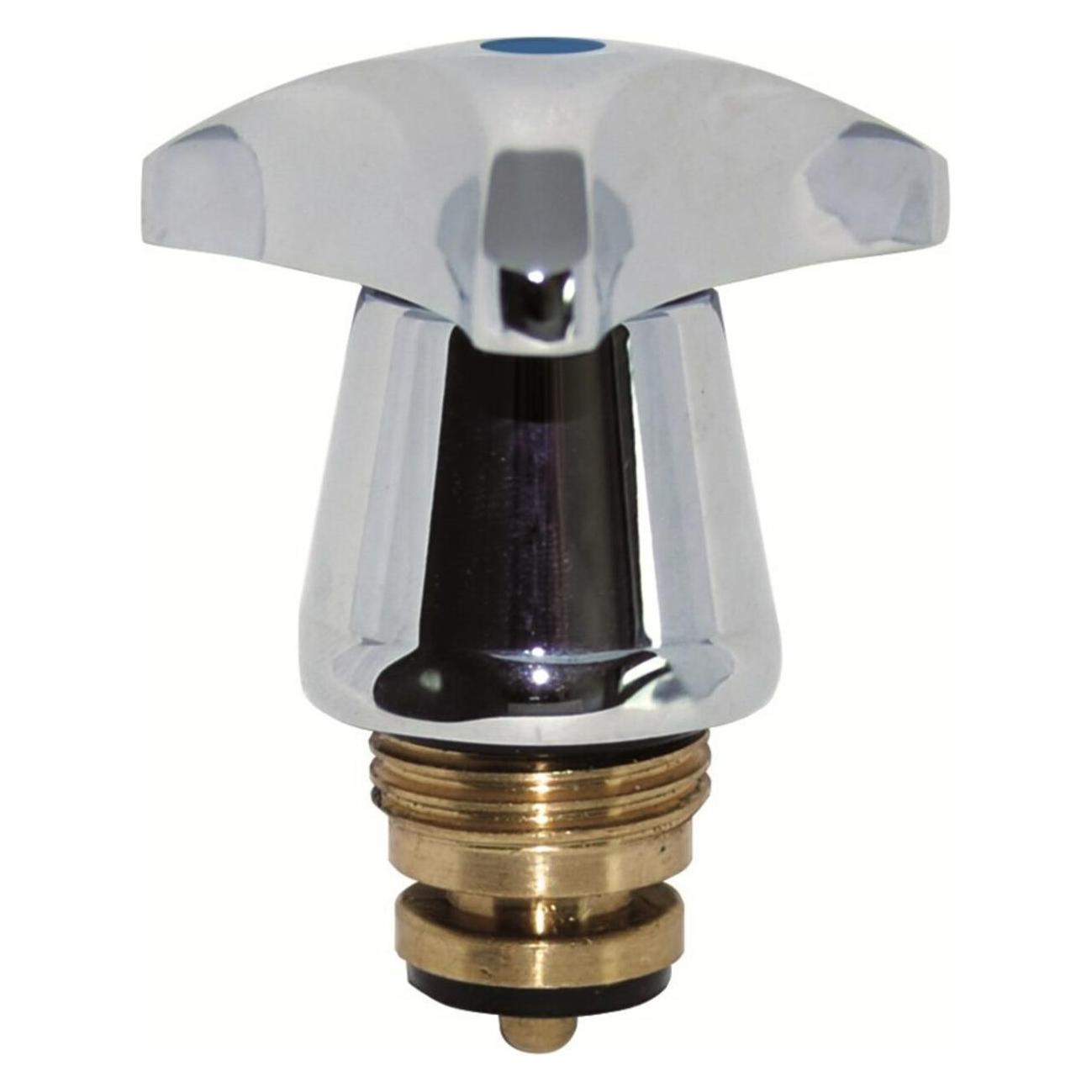 Magni Metall-Trecorngriff, Chrom, 1/2", mit Oberteil, Markierung blau (81993189)