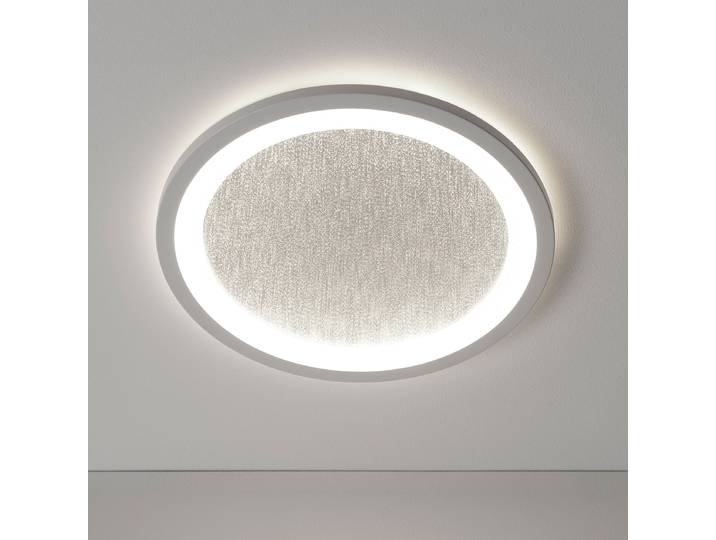 Plafonnier à LED Ø 30cm Blanc/Blanc Plastique ABS LED Module LED