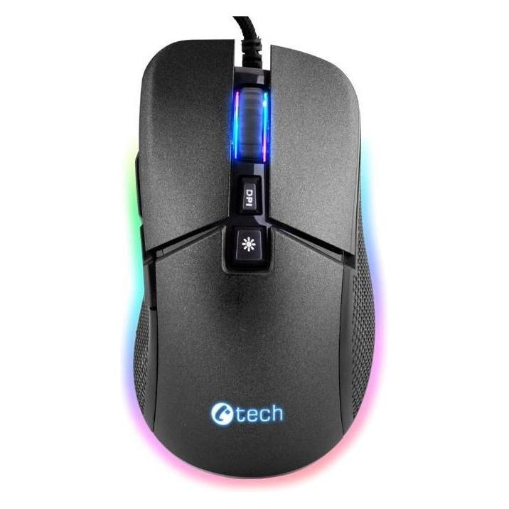 PRO Bike Gear C-tech Dawn schwarz / Optische Gaming-Maus / Hintergrundbeleuchtung / 6400DPI / 7 Tasten / USB (Kabelgebunden) (8595729900967)