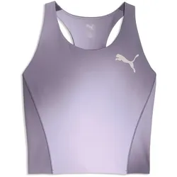 PUMA Lightspeed Allover Print Cropped Lauf-Tanktop Damen 35 - inky depths XL