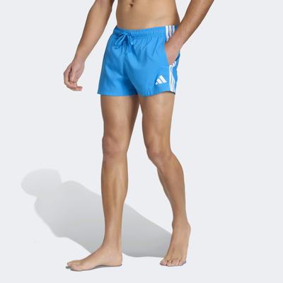 Badeshorts ADIDAS PERFORMANCE "3S SH 3IN", Herren, Gr. 3XL, N-Gr, blau (brblau, weiß), Obermaterial: 100% Polyester, Badehosen Badeshorts