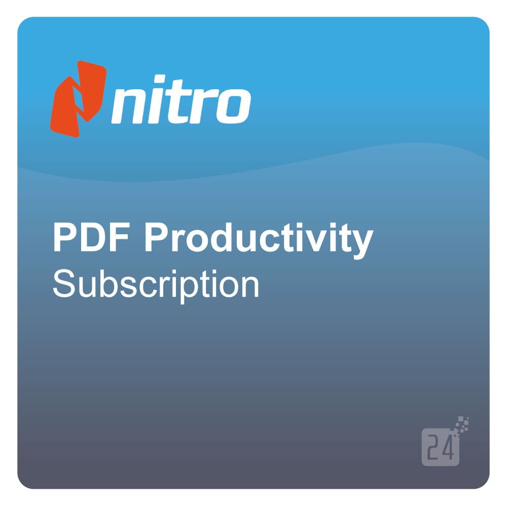 Nitro PDF Productivity Subcription ML ESD 3 Jahr 100 - 499 User Nitro_PDF_3Y_T2