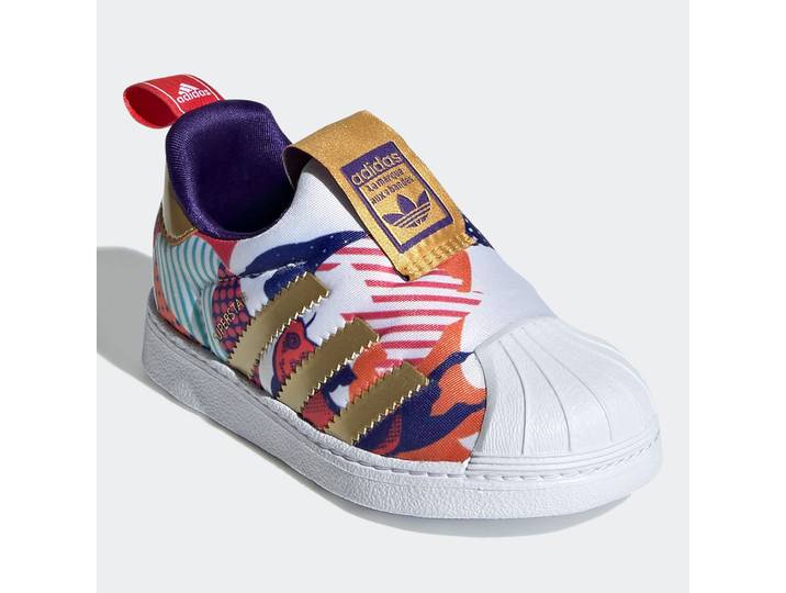 Adidas véritable trèfle SUPERSTAR chaussures de sport décontractées pour enfants GZ7348