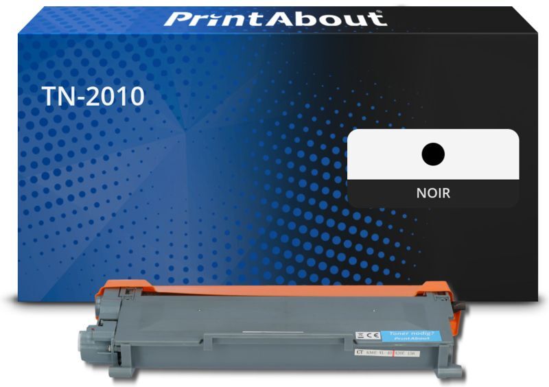 PrintAbout Toner compatible Brother TN-2010 - Noir Noir