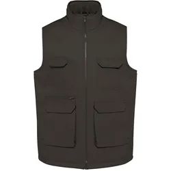 Kariban,  Gepolsterte Polycotton-Multitaschen-Weste (4XL)