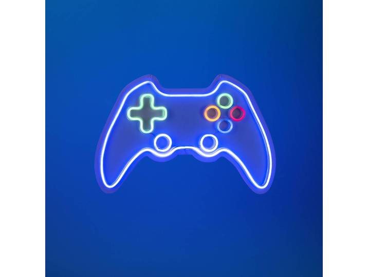 JUST LIGHT. GmbH LED-Wandleuchte Neon Gamer, USB Gamer, Multicolour, für Wohn- / Esszimmer, Kunststoff, Modern