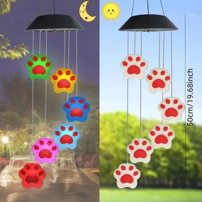 Uplift Picks Outdoor Solar Wind Chime Light Hanging LED Garden Decor 04