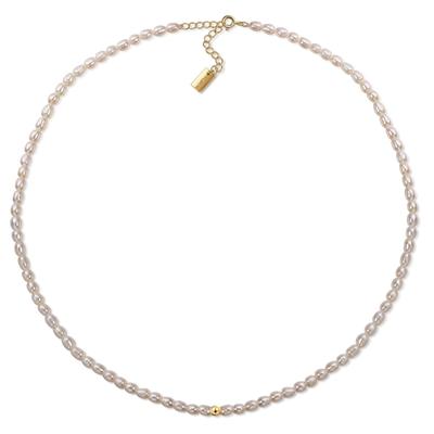 Perlenkette AILORIA "Halskette SHINA", Damen, gold, Halsketten Perlenkette