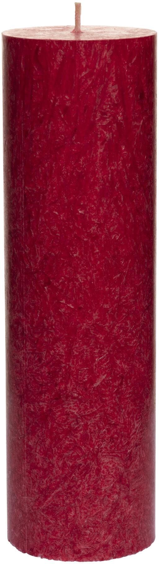 Stumpenkerze HERZOG KERZEN AG "Kristallo Alto", rot, H:20cm Ø:6cm, Kerzen, Stumpenkerze rot Ø/H: 6cm x 20cm, 1 Stk.