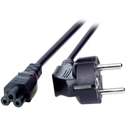 EFB EK552.5V2 Netzleitung Schutzkontakt 90° - C5 180°, schwarz, 5 m, 3 x 0,75 mm2 EK5525V2