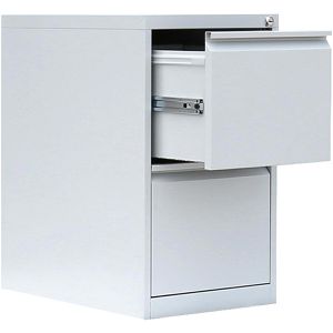 Lüllmann Hängeregisterschrank 560217, 1-bahnig, 2 Schübe, weiß