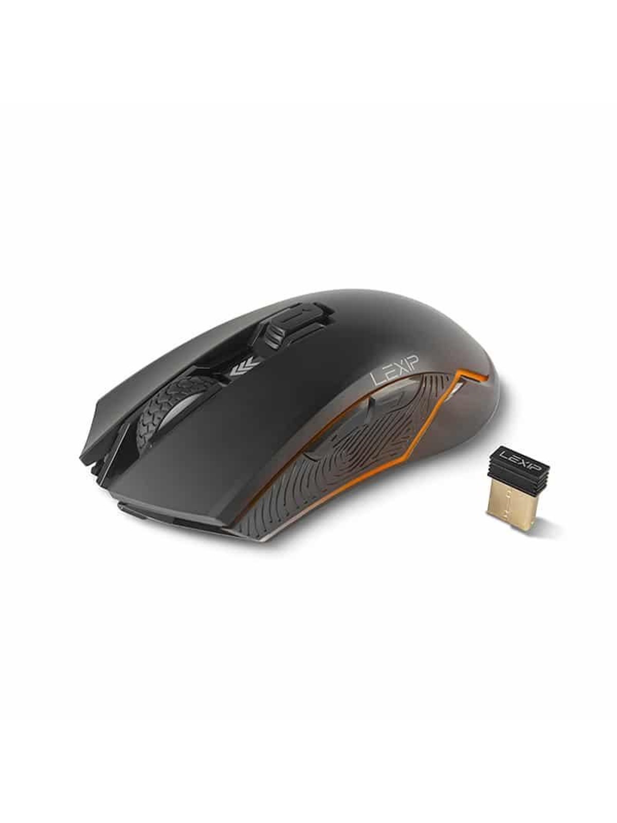 Lexip AR18 - mouse - Wi-Fi - Maus (Schwarz)