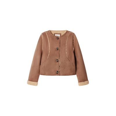 Winterjacke PEPE JEANS "Winterjacke KRISTEN", Mädchen, Gr. 14, earth braun, 97% Polyester, 3% Elasthan, Jacken Winterjacke