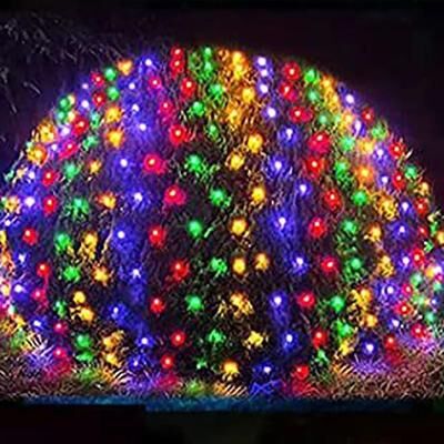 Uplifted Goods LED Net Fairy Lights For Holiday Party And Home Decoration multicolor 3x2m 192leds