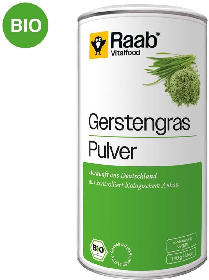 Raab Vitalfood Gerstengras Bio Pulver 140g