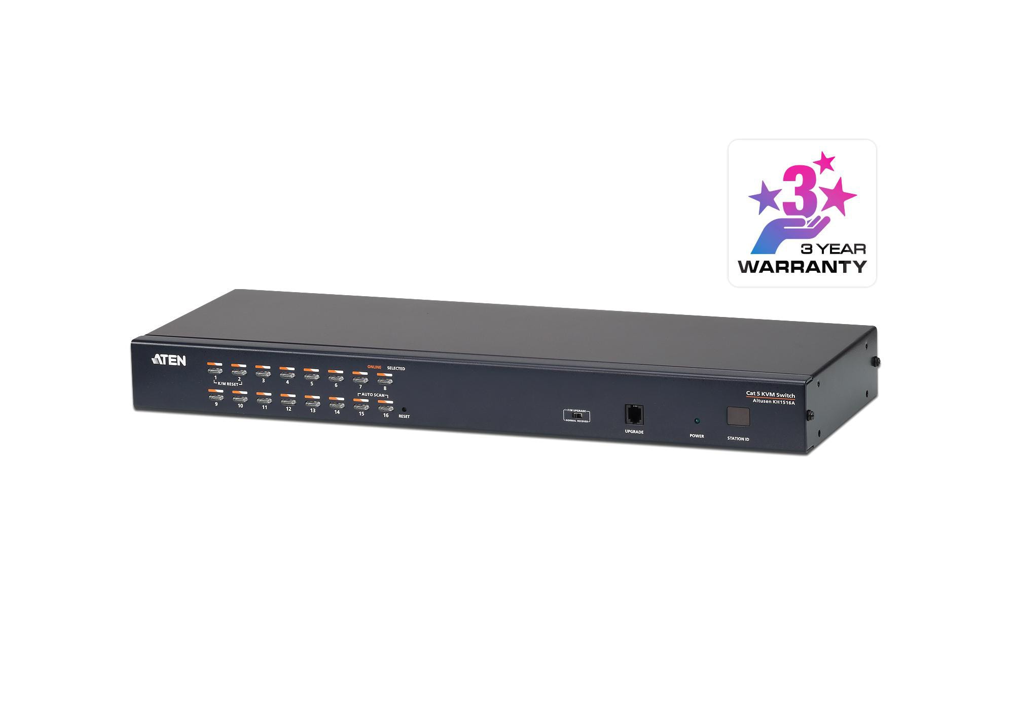 Aten KH1516A 16-Port Multi-Interface (DisplayPort, HDMI, DVI, VGA) Cat 5 KVM Switch