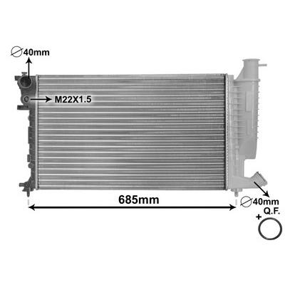 VAN WEZEL Kühler, Motorkühlung 09002155 für Citroën